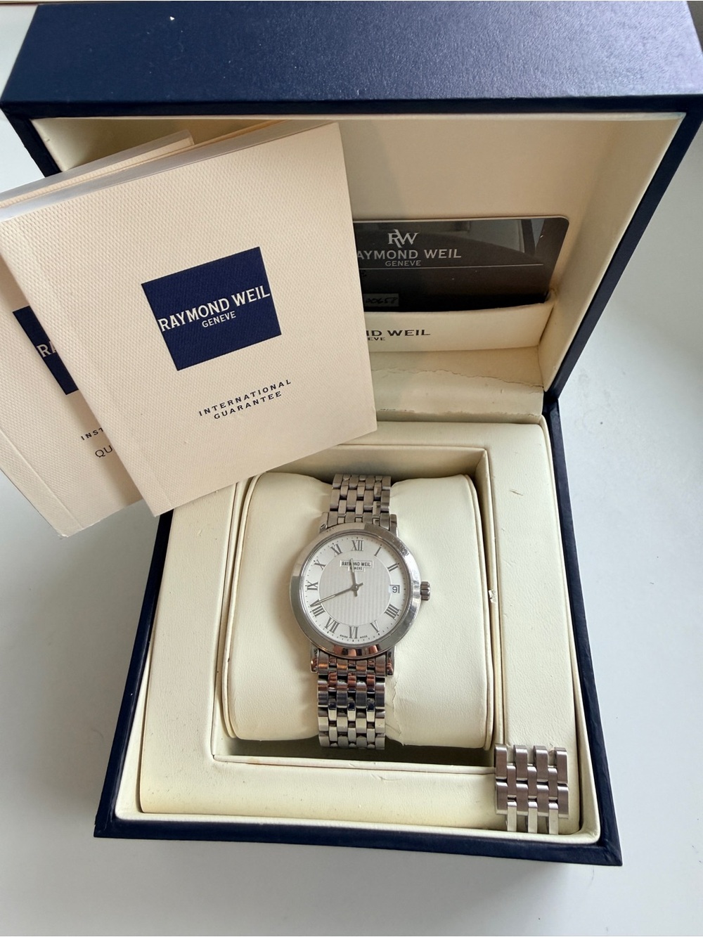 Raymond Weil Toccata Classic Stainless Steel Watch with White Dial